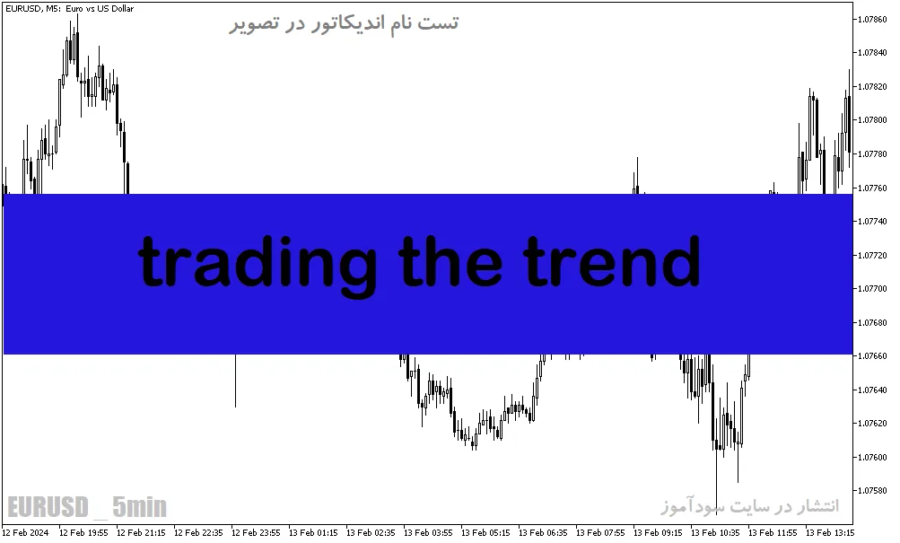 دانلود اندیکاتور تشخیص روند فارکس برای متاتریدر5 با نام trading the trend