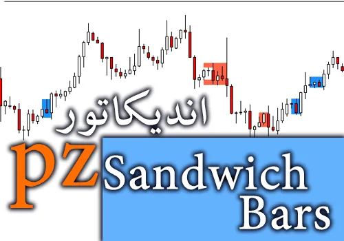 اندیکاتور کم خطا و سود ده در زمینه کندل استیک پترن PZ Sandwich Bars برای متاتریدر 4